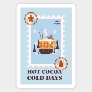 Hot Coco Hot Chocolate Hot Cocoa Winter Time Christmas Sticker